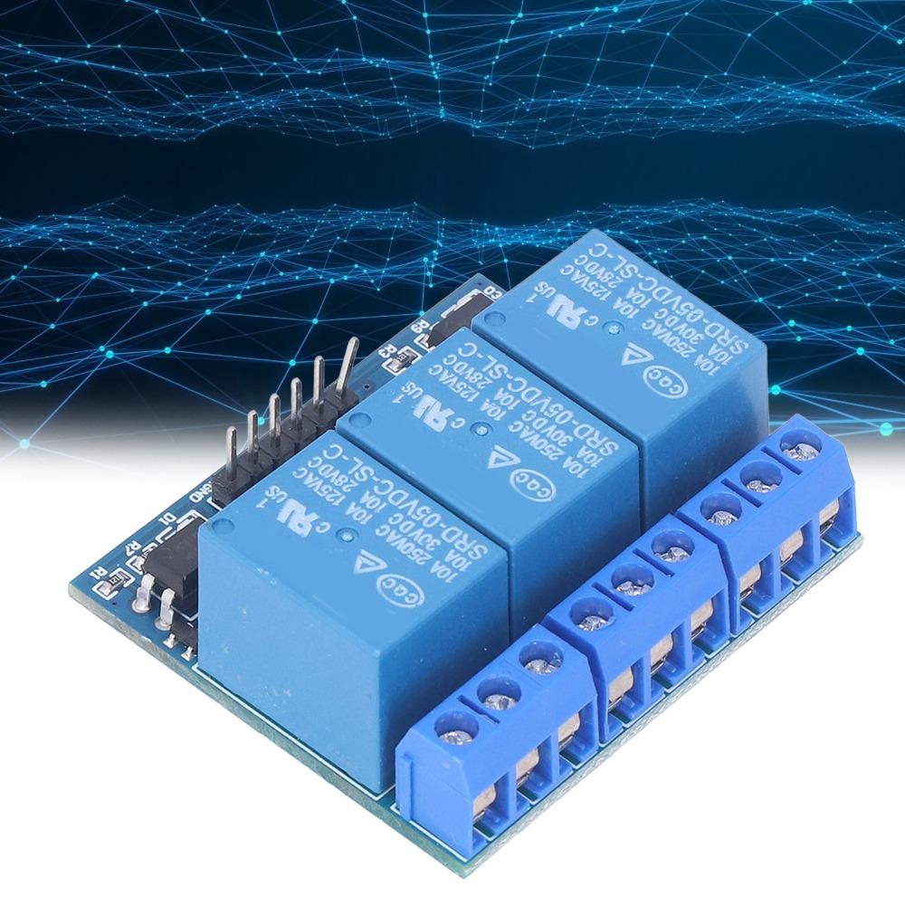 3 Channel High Voltage Relay Module Isolated Optocoupler Relay Board  for Arduino