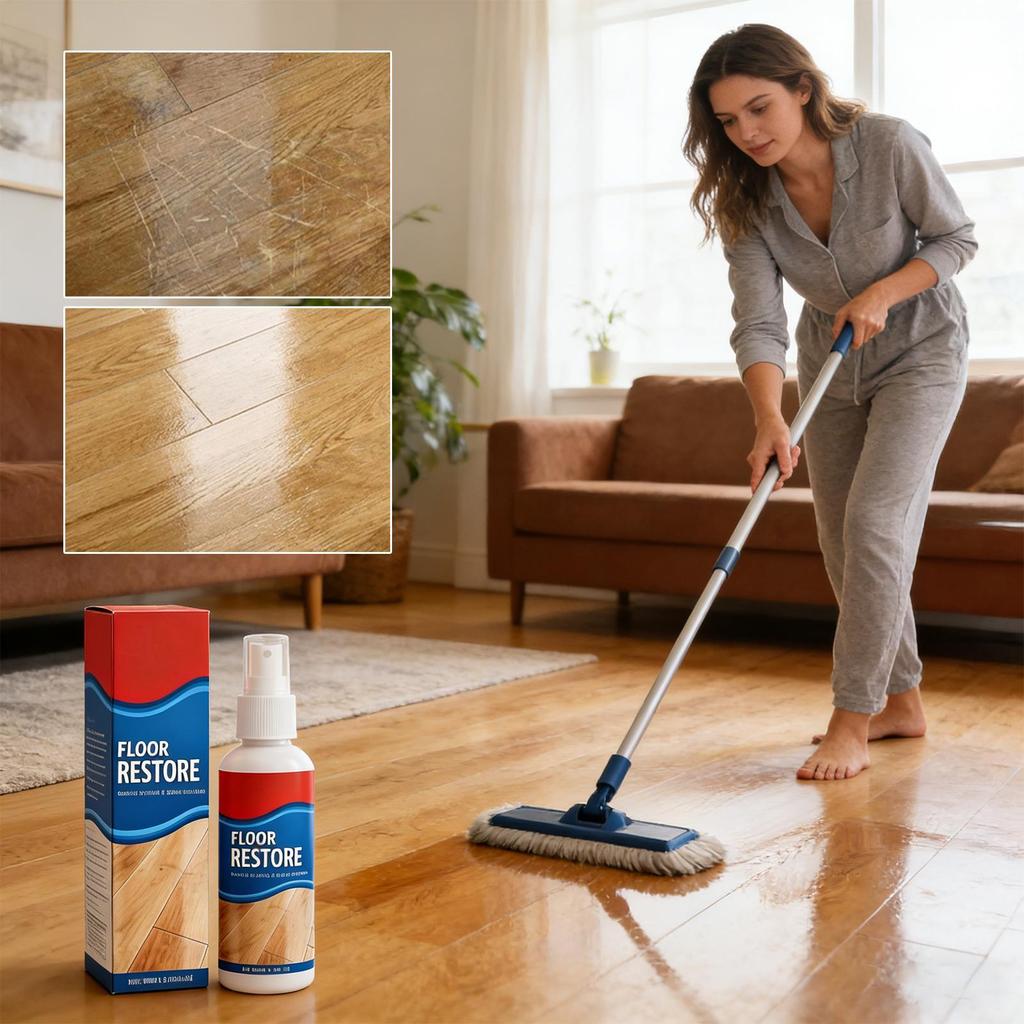 100ml Floor Restore Solution liquid Flooring Renewal Agent Wood Floor Polishing Care for Home Apartment Dormitory Living Room