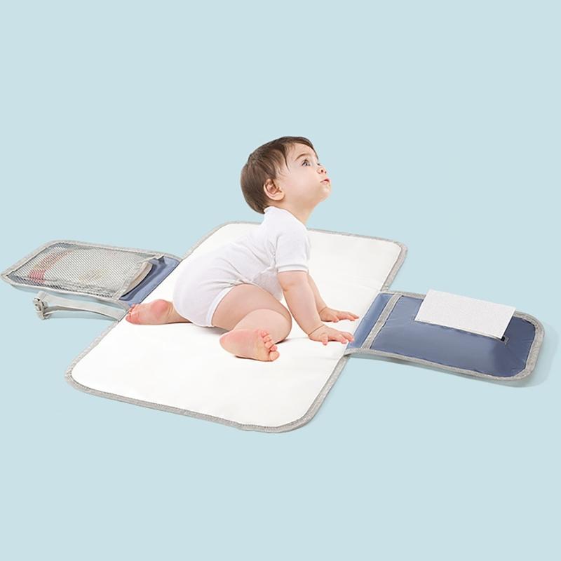 Travel Friendly Infant Changing Mat Super Absorbent Watertight Baby Diaper Changing Pad Multifunction Mom Bag for Pram