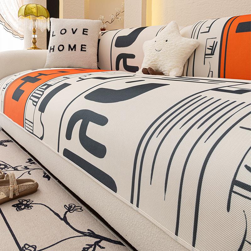 

Summer Ice Silk Sofa Cushion, Summer Cool High-End Non-Slip Seat Cushion, Simple Sofa Cover Cover Cloth Towel 70*70cm