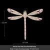 Elegant Dragonfly Brooch for Women - Gold-Plated, Zircon-Studded, Luxurious Accessory.