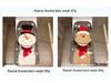 Mingguan Christmas Santa Toilet Set: Seat Cover, Floor Mat, Tank & Tissue Covers, 2-Piece Ornament Set