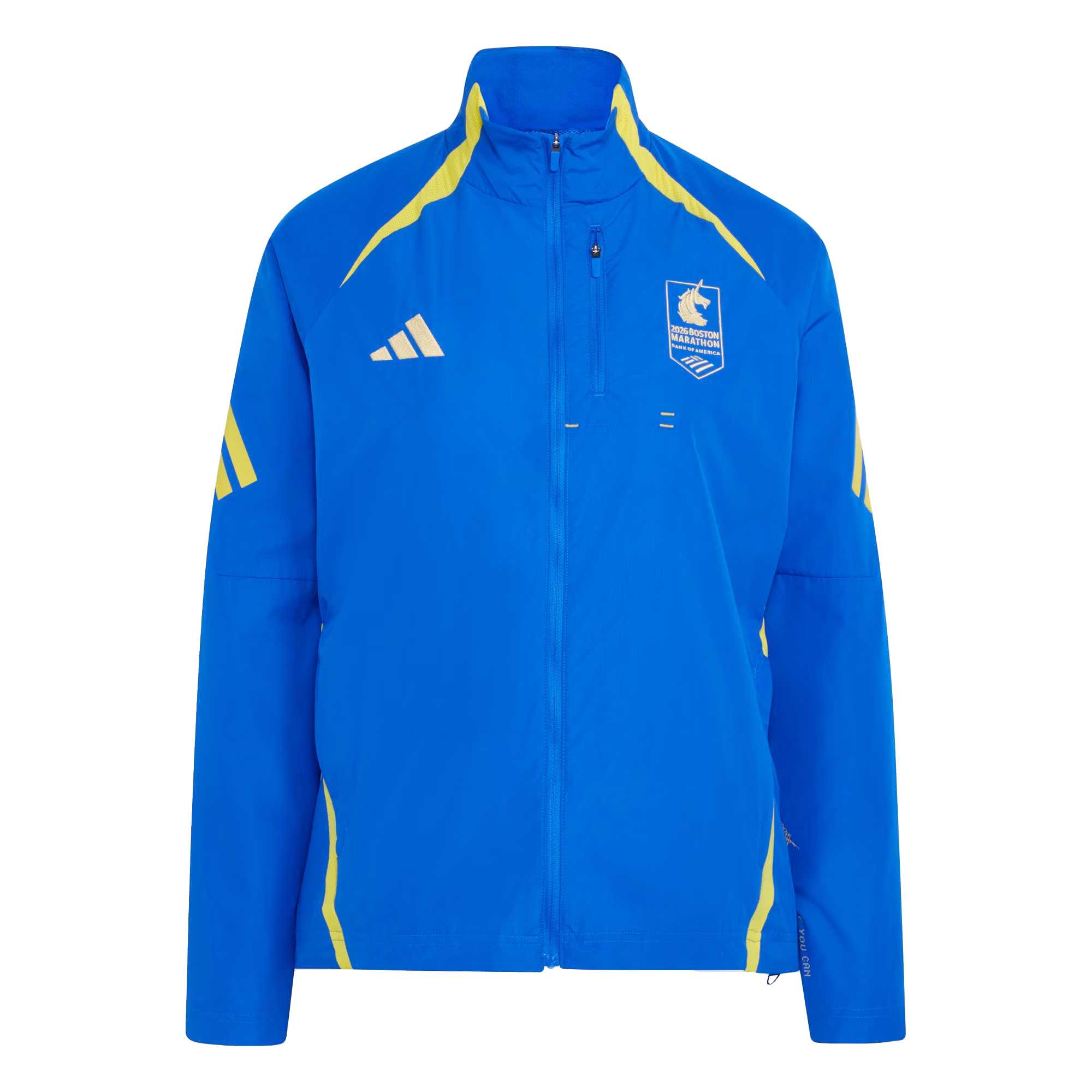 Adidas Boston Marathon 2026 Celebration Warm Insert Shoulder Stand Collar Running Jacket Women Jacket KE8238 M