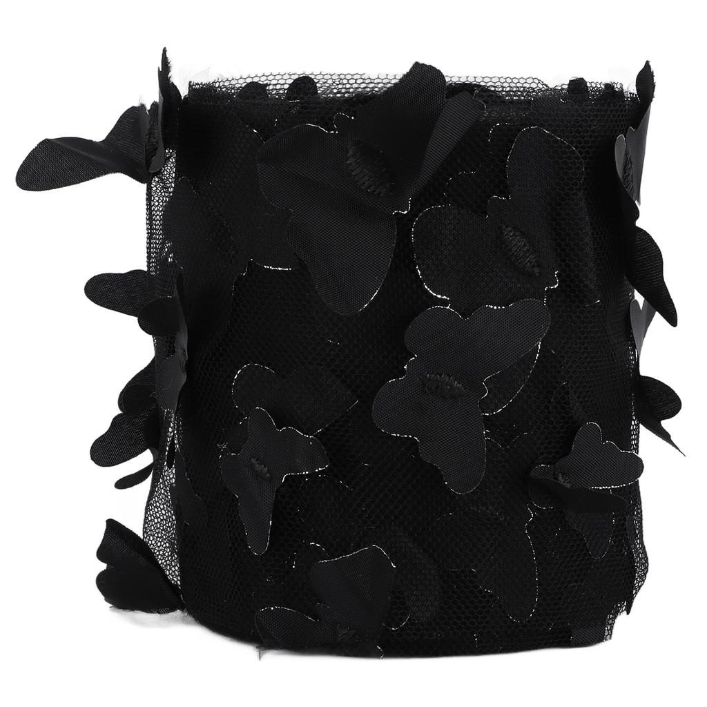 Tulle Roll Sewing Colorful Net Yarn Roll DIY Hair Accessories Material Webbing Tulle RollBlack