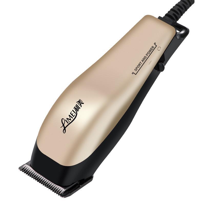 

Limei Salon Высокомощная проводная машинка для стрижки волос и бритва M1 золотой