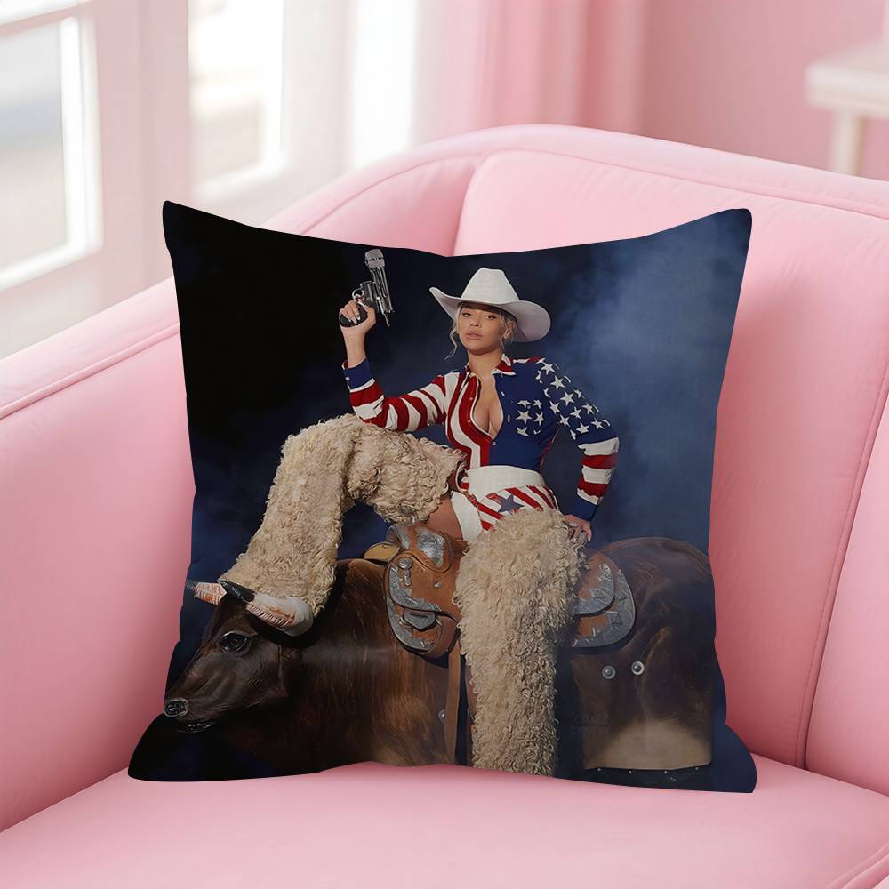 BBeyonce Cowboy Singer Personalized Pillow Dust Cover Bedroom Kids Party Decoration Pillowcase Birthday Children Gift