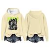 Damenmode Lässig Langarm Locker Bedruckter Pullover Sport Langarm Kapuzensweatshirt