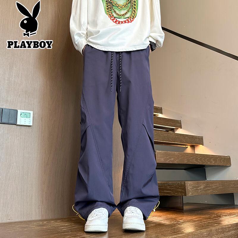 

Playboy Men s Straight-Leg Cargo Trousers L
