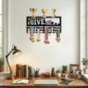 Wall Mount Display Rack with Hooks for Awards and Decor