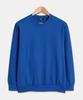TOPBOY [Non-Fleece Or Fleece-Lined] Basic Standard Fit Plain Sweatshirt Blue