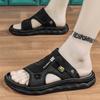 Sandals Summer New 2025 Fashion Versatile Thick Bottom Step On Shit Feeling Comfortable Cool Slippers Outdoor Casual Two Wear Slippers