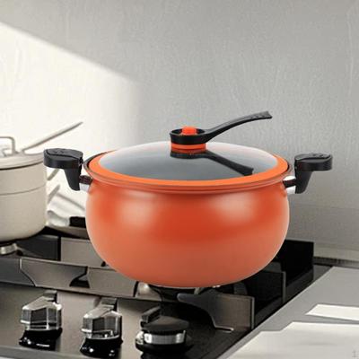 Chinese Pressure Cooker Cookware Saucepan with Lid Home Use Double Handle Cooking Pot Stew for