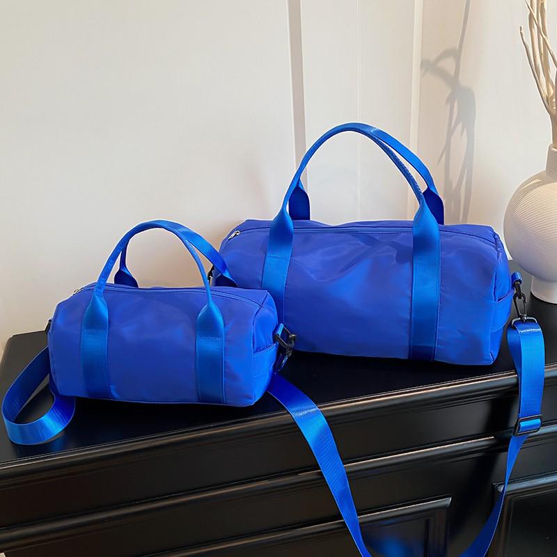 

Красочная водонепроницаемая уличная одноплечевая сумка кроссбоди - Женская цилиндрическая сумка большой вместимости Small 24*11*11 cm синий