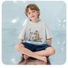 English Bolun Boys' Smooth Cotton Short-Sleeved Set