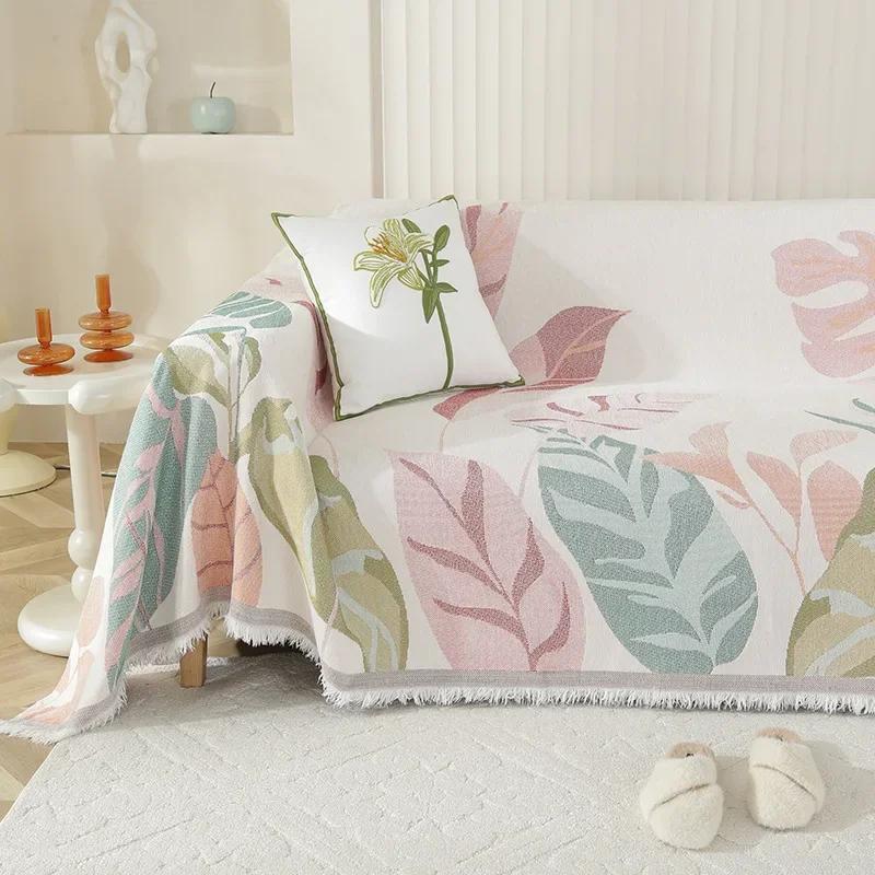 Modern And Simple New Model Chenille Sofa Blanket Four Season Universal Soft Comfortable Anti Slip Dustproof Sofa Cover Cloth
