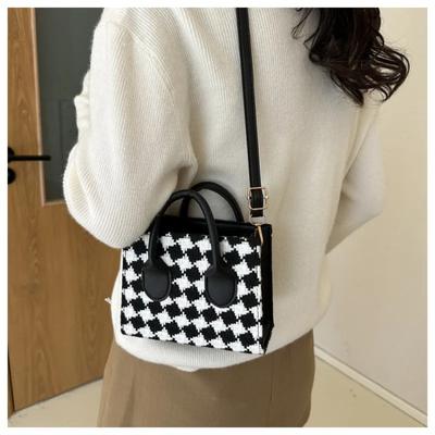 Women's Handbag Crossbody Checkered Small Shoulder Bag Casual Designer New Fashion Trend Luxury