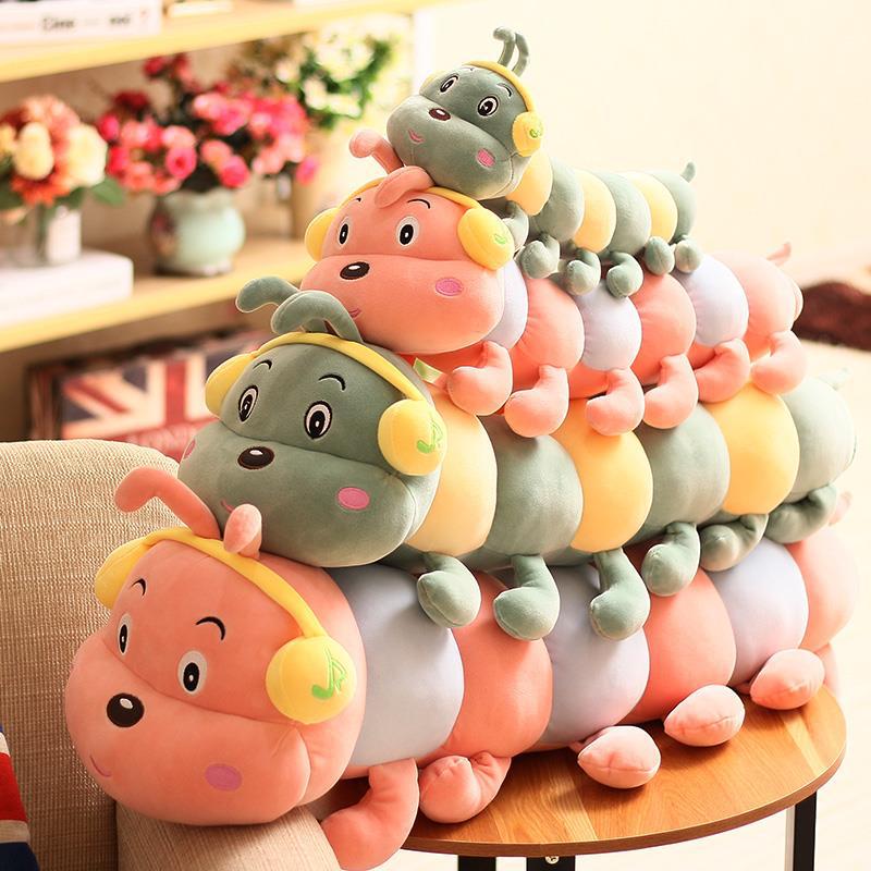 Colorful Dolls, Colorful Caterpillar Dolls, Plush Toys, Cute, Large-size Sleeping, Long Pillow Pressing Bed Dolls