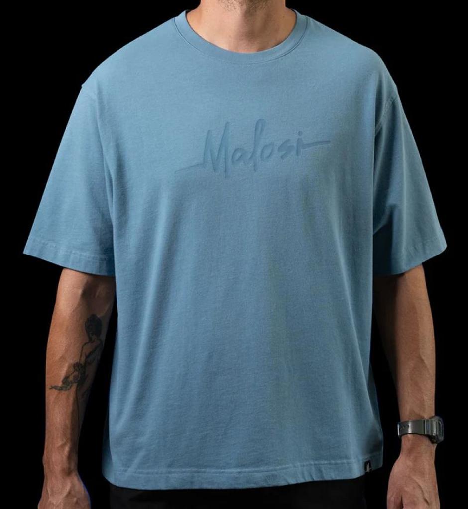 Malosi MAL-AP001-BLU-M Tee Shirt Staple Blue Size M (2386)