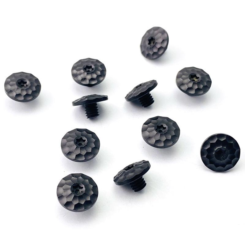 10sets M4 Plum Blossom Head Screw for Knife Handle Nail Modified 416 Stainless Steel Screws Knife Embryo Making Accessories