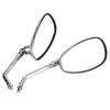 2Pcs Motorcycle Motorbike Modified Rearview Mirror Chrome Rear View Side Mirrors