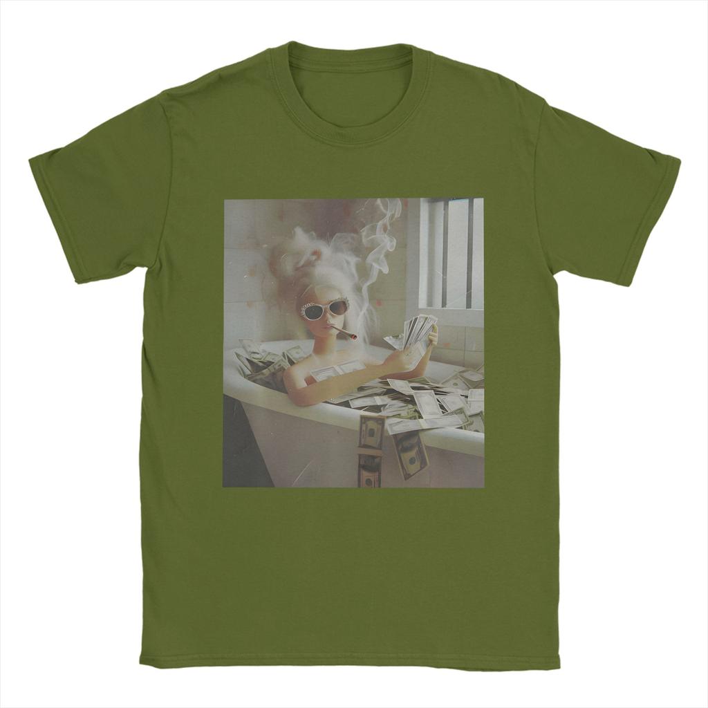 Harajuku TShirt Beach Distressed Doll Face Meme TShirts 100 Cotton Tshirt for Unisex Awesome Cheap Print Short Sleeve Tees