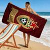 Name Custom PFC CSKA Moscow Logo Print Beach Towel, Large Soft Quick Dry Towel for Beach Camping Swimming