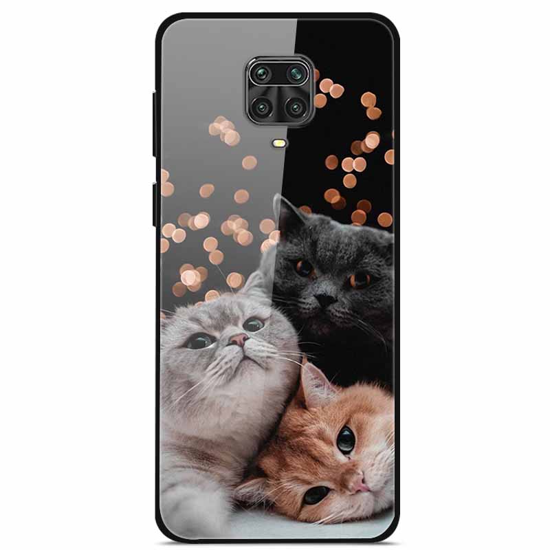 For Xiaomi Redmi Note 9 Pro Case Tempered Glass Hard Phone Back Cover for Redmi Note 9S 9 S Cases Hongmi Note9S Note9 9Pro Coque