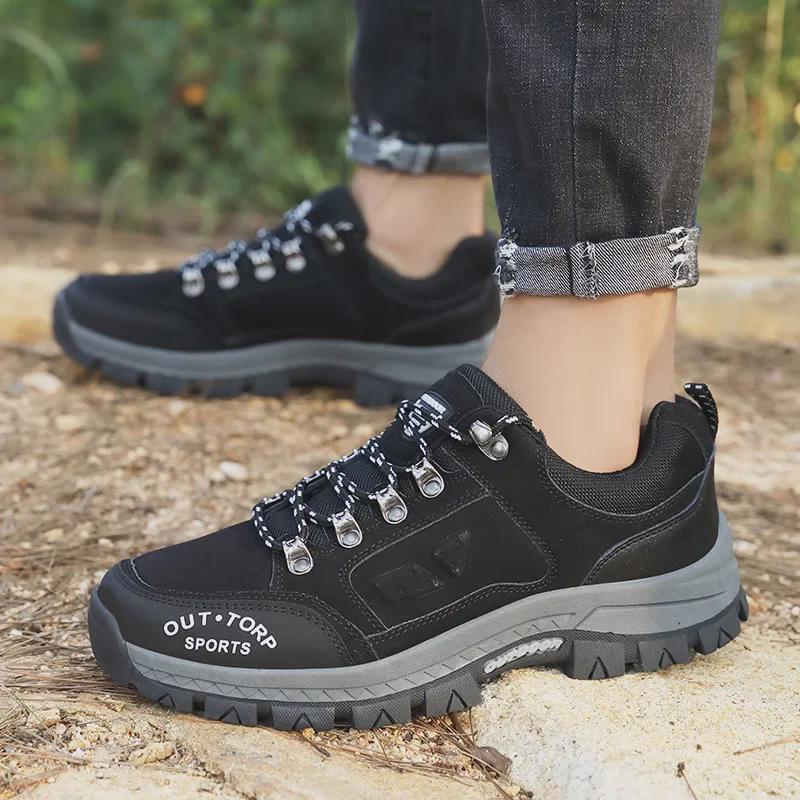 

Qifeng Мужские Нескользящие Износостойкие Осенне-Зимние Уличные Походные Ботинки 37