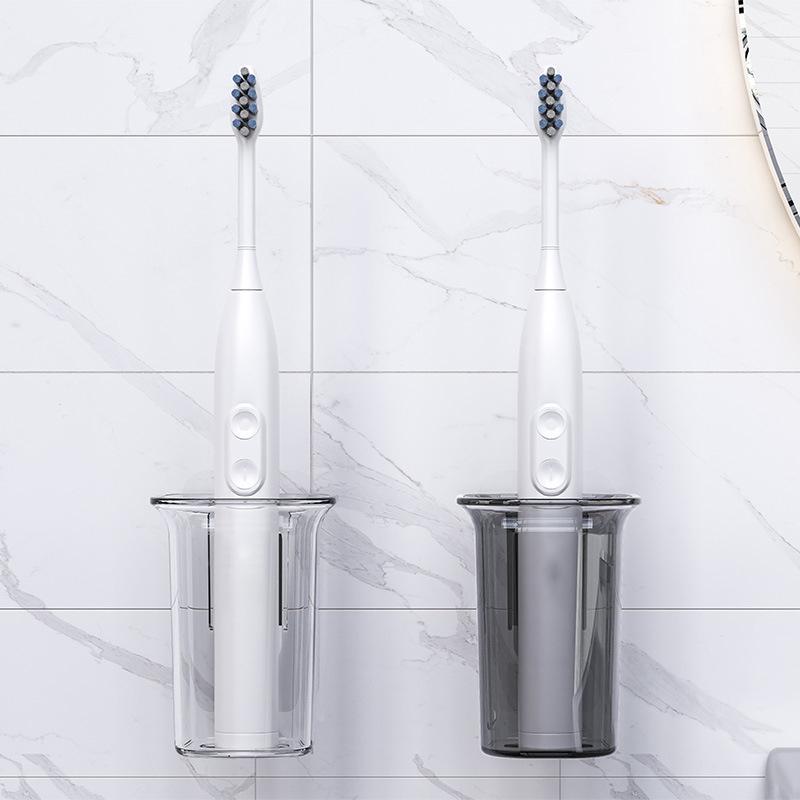 Držák na zubní kartáčky nástěnný s krytem samolepicí držák na zubní kartáčky do koupelen na kolejích a do sprchy pojme