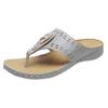 Summer Comfortable Slope Heel Flip-flops Women Wear Thick-soled Casual Beach Cool Slippers