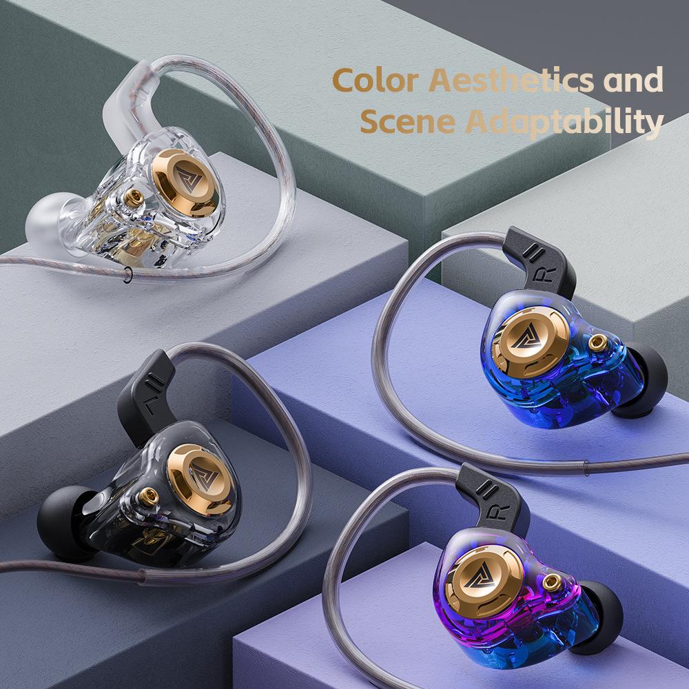 QKZ AK6 SRS In-Ear HiFi Earphones with Dynamic Drivers, Heavy Bass, In-line Control, and Wired for Sports