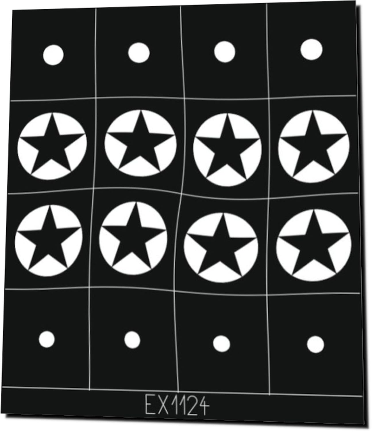 

Eduard Маска для покраски опознавательных знаков ВВС США Маскировочная пломба для пластиковых моделей EDUEX1124 1/48 P-40E -1942 (для Эдуарда) (Самолет)