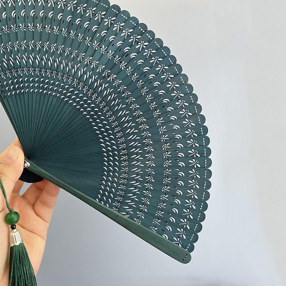 Portable Retro Hand Fan Elegant Classical Folding Fan Chinese Style Folding Bamboo Fan Home Decor