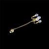 Playing Scene Mini Five-head Chandelier Gold/silver Ceiling Lamp Model  Doll House Accessories