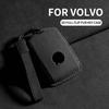 For Volvo S60 S90 XC40 XC60 XC90 V60 V90 T6 T8 Suede Car Smart Remote Key Case Cover Protector Auto Shell Decorative Accessories