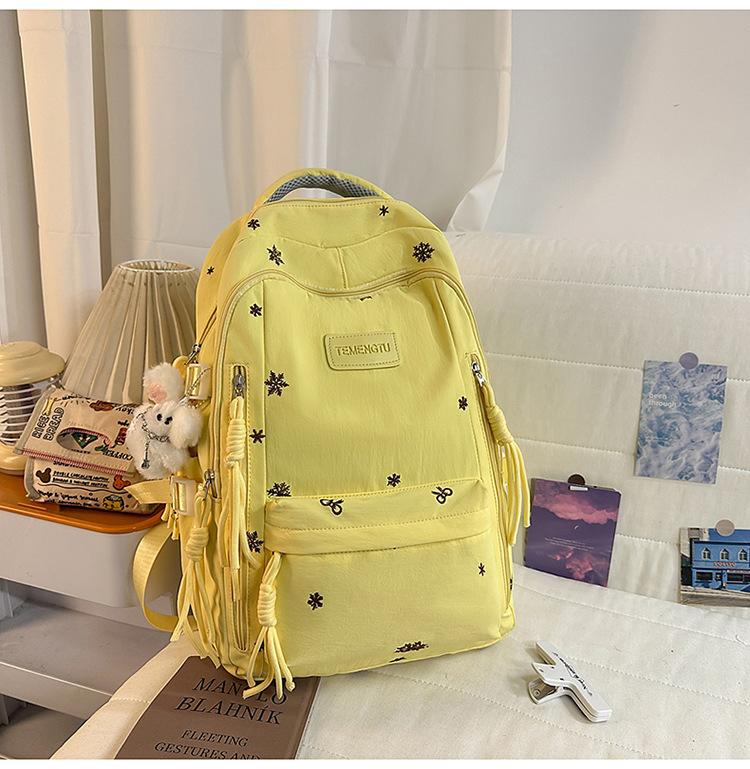 Schoolbag schoolbag junior high school girls 1011 new high value ins style simple high school students large capacity backpack