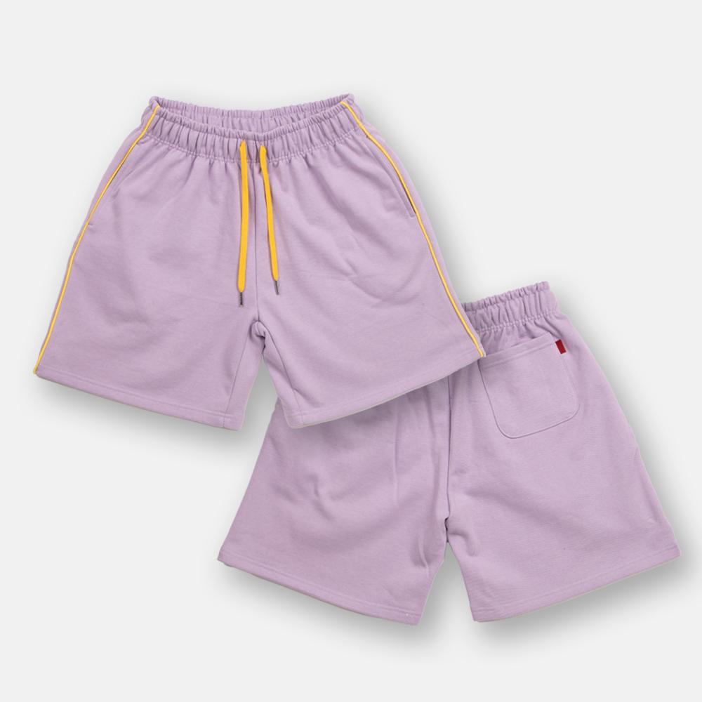 Eogeulo Soft Piping Half Pants Lilac