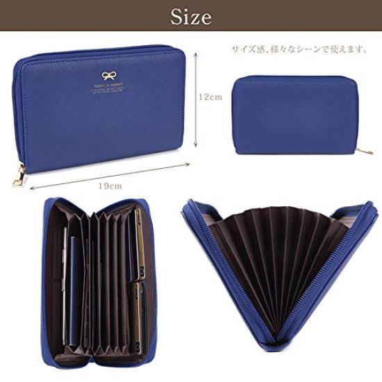 Passbook Passbook Card Skimming Magnetic Passport Passbook Deposit Water Ribbon Sky Blue [Jewel Beauty's Select] Case, Holder, Case, Prevention,