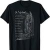 St Michael The Archangel Defend Us In Battle. Thin Blue Line Prayer T-Shirt. Premium Cotton Short Sleeve O-Neck Mens T Shirt New