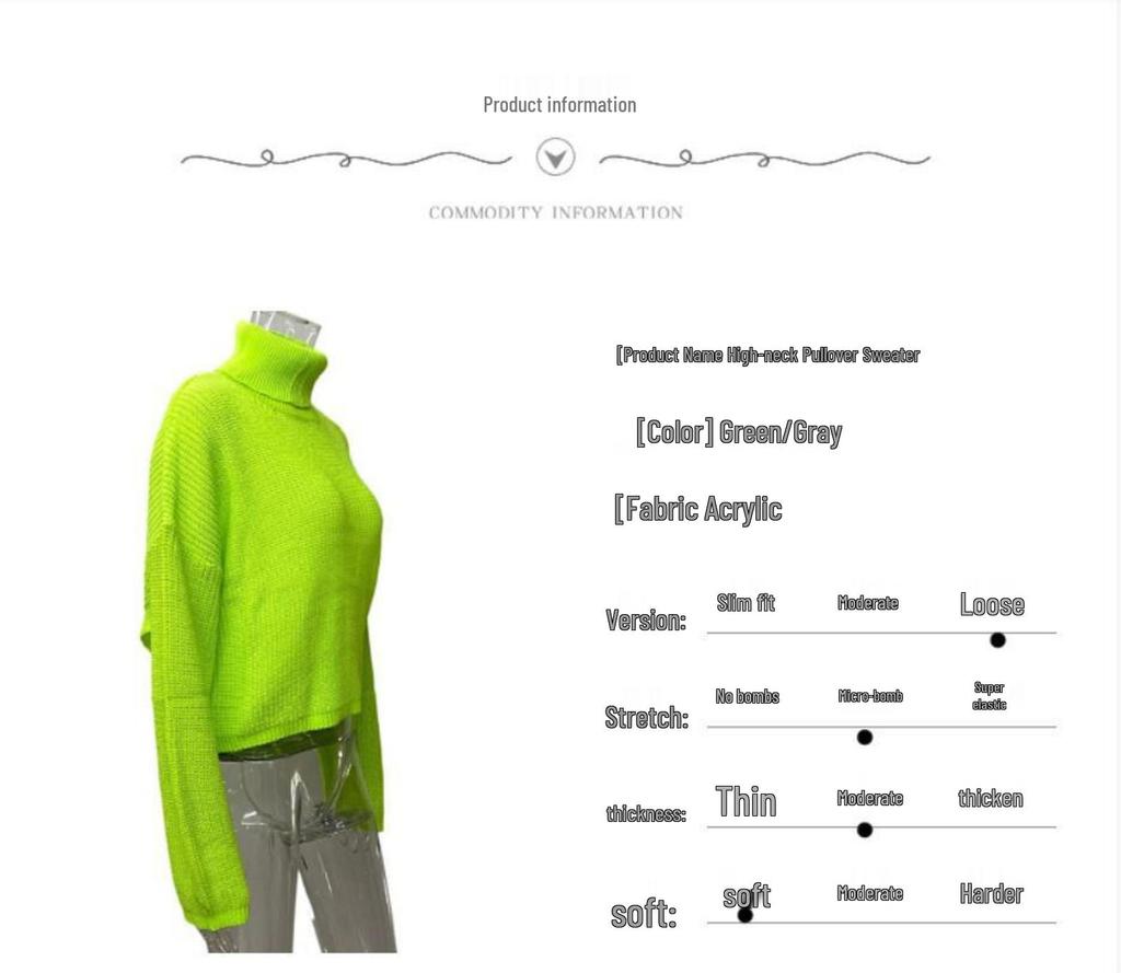 2025 European & American Women's Long Sleeve Backless Knit Top - Sexy High Neck Outerwear
