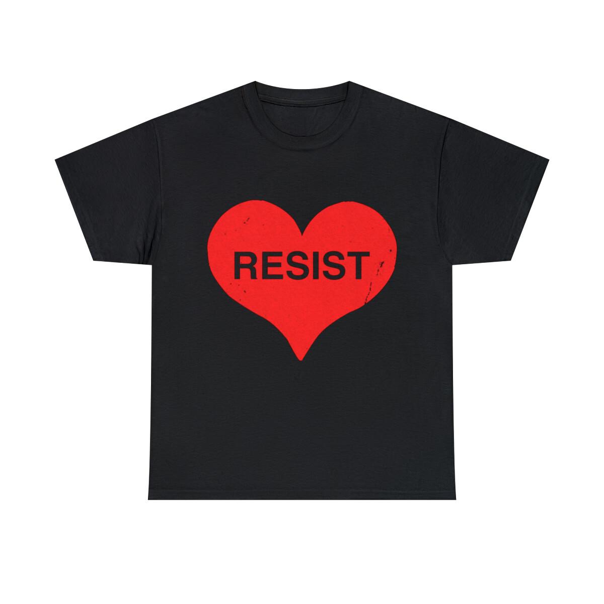 Resist Trump With Love Graphic Tee Shirt, S-5XL M