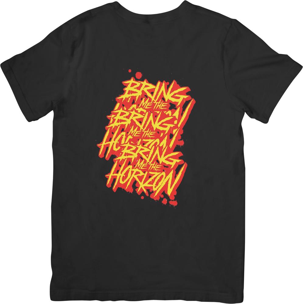 Bring me the Horizon collection Music vintage Retro Cotton TShirts BlackWhite