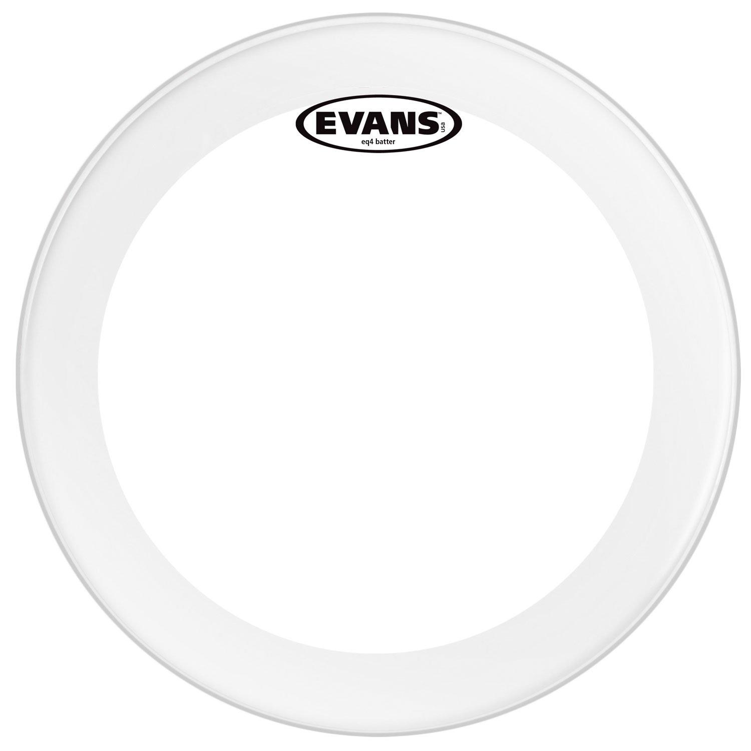 

EVANS EQ4 Bass Batter Heads (10mil + 10mil ring) 16-inch, Clear (BD16GB4)