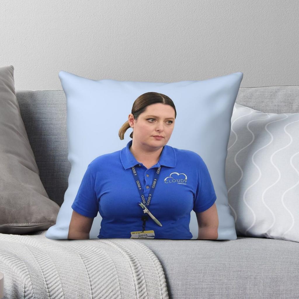Superstore Tv Dina Fox Pillowcase Polyester Linen Velvet Pattern Zip Decor Room Cushion Case