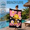 Bee Adventure Maya Beach Towel, Super Soft Microfiber, Perfect Gift for Her/Him, Birthday, for Pool, Beach, Travel, Decor Beach Party