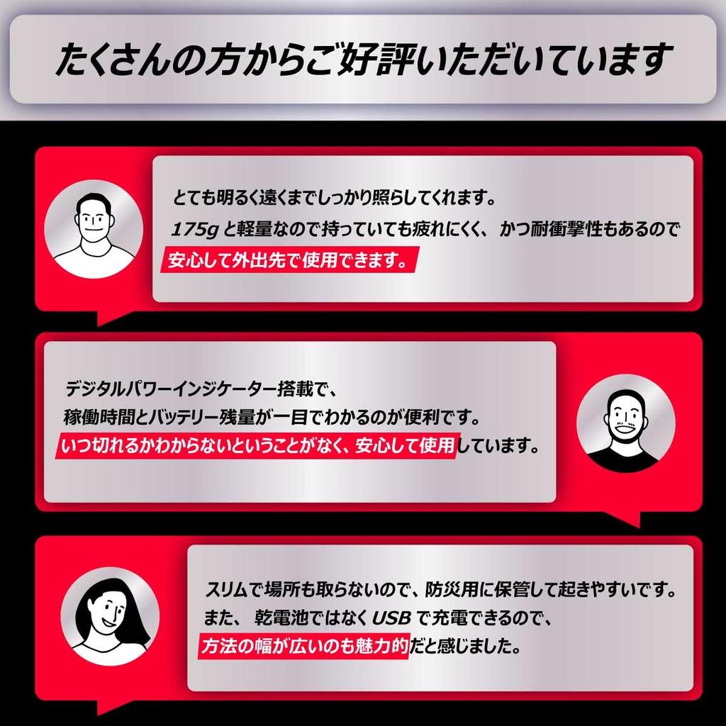 Energizer LED Handheld Flashlight, USB Rechargeable, with Digital Indicator (1000 Lumens, 30-Hour Run Time), Black, BGHHL8