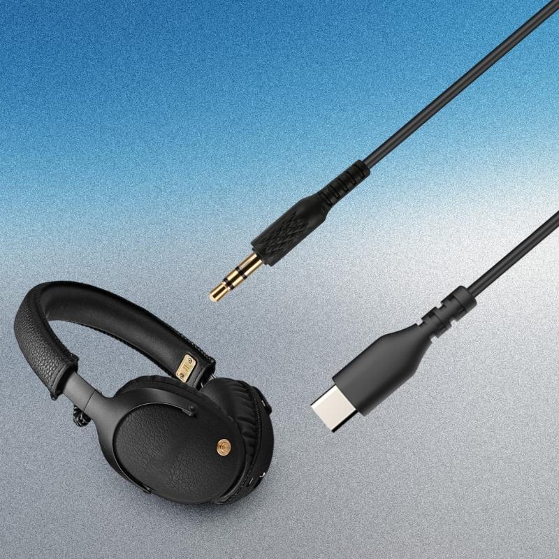 Durability Coiled Audios Cable Type C To 3.5mm Headsets Wire High Fidelitys Sound Spirals Design for Monitor Major Headphones