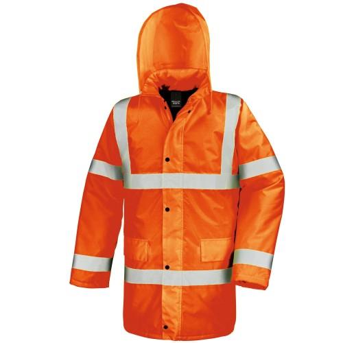 Result Safe-Guard Mens Hi-Vis Motorway Core Coat