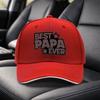 BEST PAPA EVER Adjustable Duckbill Baseball Cap  Classic Black Unisex Hat for Unisex  Women Lightweight Travel Gift