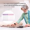 Set of 6 Air Erasable Fabric Marker Quick Dry Fabric Marking Pen (1mm or 0.5mm) for Sewing and Creative Art